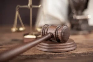 gavel in courtroom